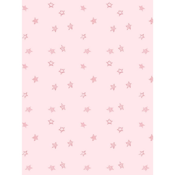 Fantasy Butterfly Stars Removable Vinyl Wallpaper by Barbie - Pink