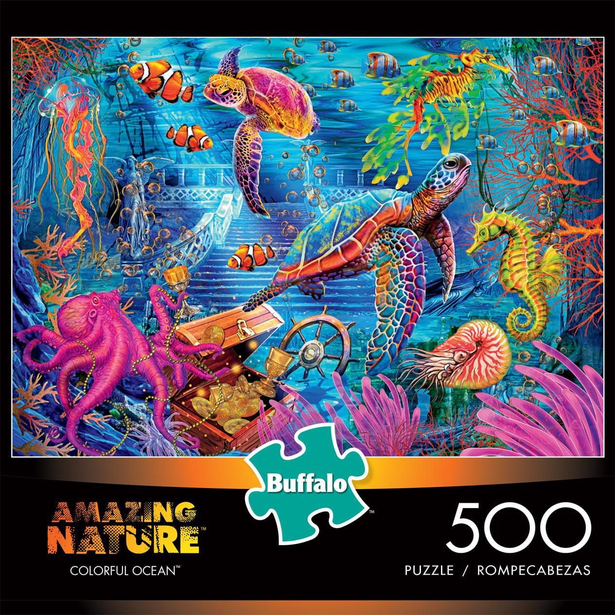 Buffalo Games - Amazing Nature - Colorful Ocean - 500 Piece Jigsaw Puzzle