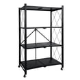 thumbnail image 1 of Estante Organizador Plegable LUMO 4 Niveles Rack Metalico Negro Mediano, 1 of 9