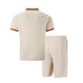 thumbnail image 5 of Weiqiqre Men's Short Sets 2 Piece Outfits Button Down Linen Shirts and Short Sets Summer Beach Outfis, 5 of 5