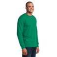 thumbnail image 4 of Port & Company Long Sleeve 50/50 Cotton/Poly TShirt (PC55LS) Kelly Green, 4XL, 4 of 6