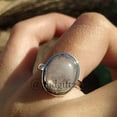 thumbnail image 6 of Divya Shakti Blue Rainbow Moonstone Ring, Statement Ring, Handmade Ring, 925 Silver Gemstone Jewelry, Boho Simple Ring, Christmas Sale Gift For Her, 6 of 10