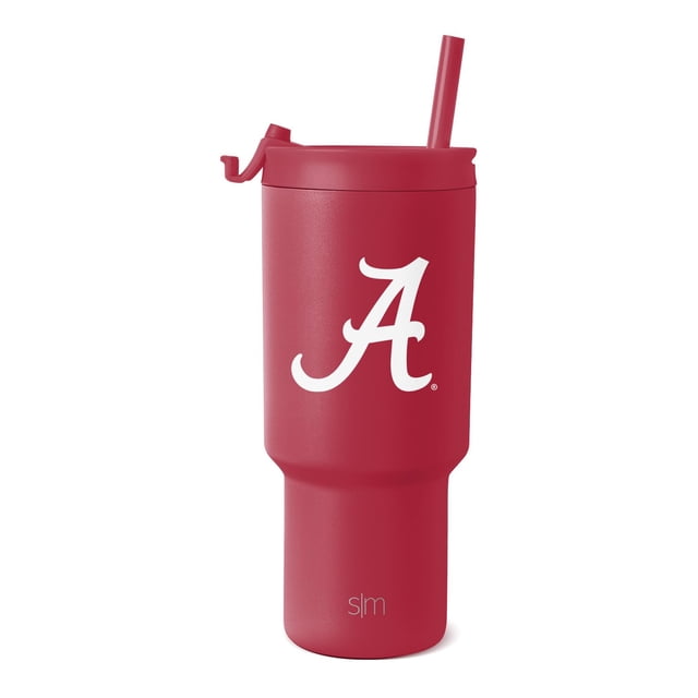 Vaso Simple Modern Alabama Crimson Tide de 900 ml con licencia oficial