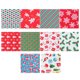 thumbnail image 1 of 40 piezas de tela de algodón paquetes de tela de acolchado de costura de patchwork artesanal de Navidad, 1 of 5