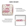 thumbnail image 5 of Sikiie Sparkling Ice Cream Leather Tissue Box Cover Square, tissue box holder, Tissue Box with Bottom Belt-5.2”x5.2”x5.2”, 5 of 7