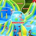 thumbnail image 3 of iRerts Bounce House with Blower, Inflatable Bounce House for Kids 3-6, Jumping Bouncer with Three Slide, Water Gun, Sprinkler Fountain, Climbing Wall, Bouncy Castle for Outdoor Indoor, 3 of 10