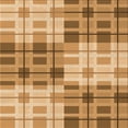 thumbnail image 1 of Ahgly Tapis de Zone Carré Lavable en Machine Jaune Orange, 4 Pieds Carré, 1 of 7