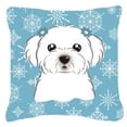 thumbnail image 1 of Carolines Treasures BB1642PW1414 Snowflake Maltese Coussin Décoratif en Tissu, 1 of 4