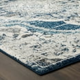thumbnail image 5 of Modway Entourage Malia Distressed Vintage Floral Vintage Medallion 5x8 Area Rug in Ivory and Blue, 5 of 7