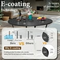thumbnail image 4 of SUMMIT LIVING 54" Steel Weather-Resistant Outdoor Dining Table, Black, 4 of 9