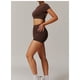 thumbnail image 4 of Conjuntos de entrenamiento for mujer, 2 piezas, sujetador deportivo, camiseta sin mangas, polainas de cintura alta, gimnasio, Yoga, ropa activa, Top de entrenamiento for mujer, 4 of 6