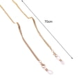 thumbnail image 6 of Eoperou Glasses Chain Multifunctional Golden Plated Anti-break Minimalism Hypoallergenic Anti-lost Alloy Face Cover Reading Glasses Holder Hanging Chain for Daily Wear, 6 of 8