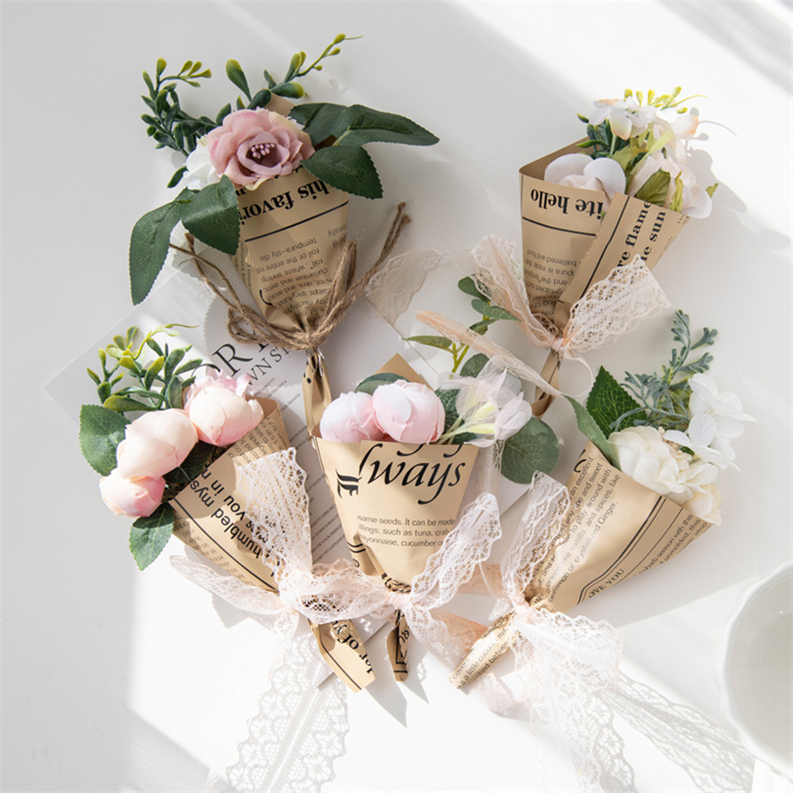 GROFRY Artificial Rose Flower No Withering DIY Lightweight Floral ...