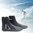 thumbnail image 5 of 5mm Neoprene Scuba Diving Booties Wetsuit Boots Water Sports Unisex Anti Slip Rubber Sole Swim Surf for Wakeboarding Diving Kayaking Fishing 24.5-25, 5 of 7