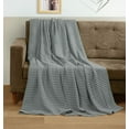 thumbnail image 4 of Manta Utopia Bedding de algodón con forma de gofre, 300 g/m², color gris frío, 90 cm, 4 of 8