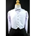 thumbnail image 4 of Baby,Toddler & Boy Formal WeddingTail Tuxedo Suit Black white vest sz:  S M L-20, 4 of 9