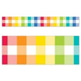 thumbnail image 2 of Creative Teaching Press Core Decor Rainbow Buffalo Check EZ Border, 48 Feet Per Pack, 3 Packs, 2 of 2
