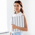 thumbnail image 5 of Dailycode 2 Pack Sky Gray and White Stripes Hardcover 3 Ring Binder 1.5 Inch Ring Decorative Binder Organizer for Home School Office, 5 of 10