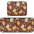 thumbnail image 7 of SKYSONIC Retro Pumpkins Flowers Kitchen Rugs Set of 2, Vintage Red Floral Autumn Seasonal Floor Mat Area Carpet Rug Perfect for Living Room Bedroom Entryway, 7 of 7