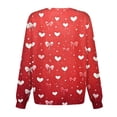 thumbnail image 4 of AHMOMEI Heart Print Scrub Jacket Women Warm Up Snap Front Nurse Working Uniforms with Pocket S-5XL Plus Size Scrubs for Women, 4 of 5