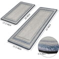 thumbnail image 2 of Kitchen Rugs 2 Piece Gray Kitchen Mats Cushioned Anti Fatigue Mats for Kitchen Floor Non Slip Waterproof Kitchen Floor Mat Memory Foam Kitchen Mat Comfort Standing Mat for Front of Sink Laundry, 2 of 6