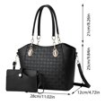 thumbnail image 3 of GEZHEN Women's Ladies Tote Bag Fashion Shoulder Bags Tote Leather Bag Handbags + Purse Sets Handbags Mother Bag PU Leather Tote Bag Shoulder Bag, 3 of 4