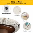 thumbnail image 3 of Elastic Fitted Round Tablecloth, Green Beige Diamond Waterproof Stretch Table Cover for 55"-60" Tables, Modern Geometric Middle Century Washable Outdoor Tablecloths for Patio, Picnic, Camping, 3 of 9