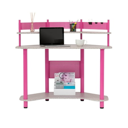 Calico Designs - Corner Computer Desk - Pink