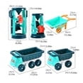 thumbnail image 4 of Vogacara ABS Summer Sand Toy Set - Exquisita artesanía fácil de agarrar para niños Coordinación ojo-mano Juguetes de entrenamiento para la Juegos de césped Coche de cuatro ruedas Sin pala, 4 of 6