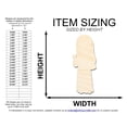 thumbnail image 2 of Unfinished Wood Nun Shape | DIY Craft Cutout 30" / 3/4", 2 of 3