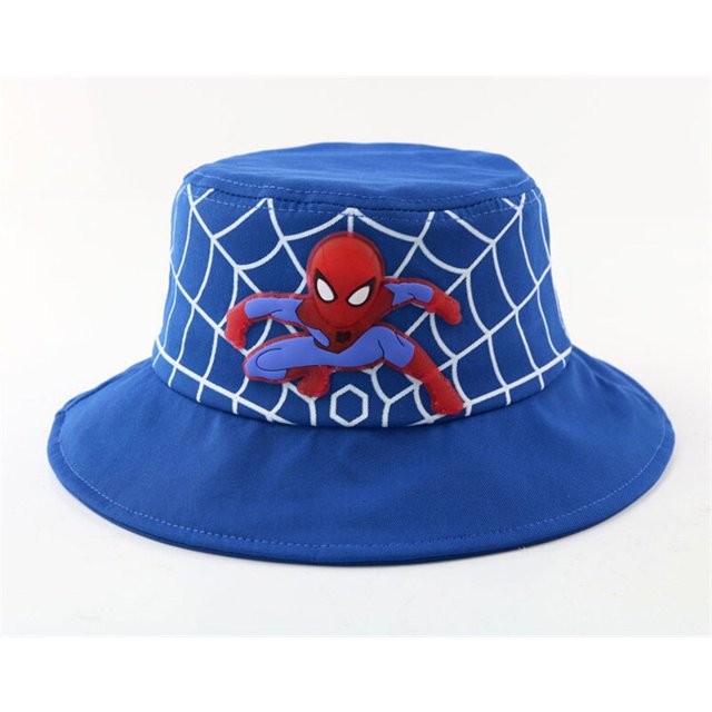 Disney-Sombrero de cubo de Spiderman para niño y niña, gorro de Panamá, gorro de pescador para bebé de 3 a 8 años Fivean unisex