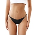 thumbnail image 2 of Puntoco Ropa interior para mujer, bragas, ropa interior sexy de encaje para mujer, bragas sólidas ahuecadas, cómodas y delgadas, 2 of 5