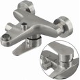 thumbnail image 3 of Wall Mounted Stainless Steel Shower Mixer Tap G1/2 Thread Hot And Cold Sleek Design Easy Installation, 3 of 5