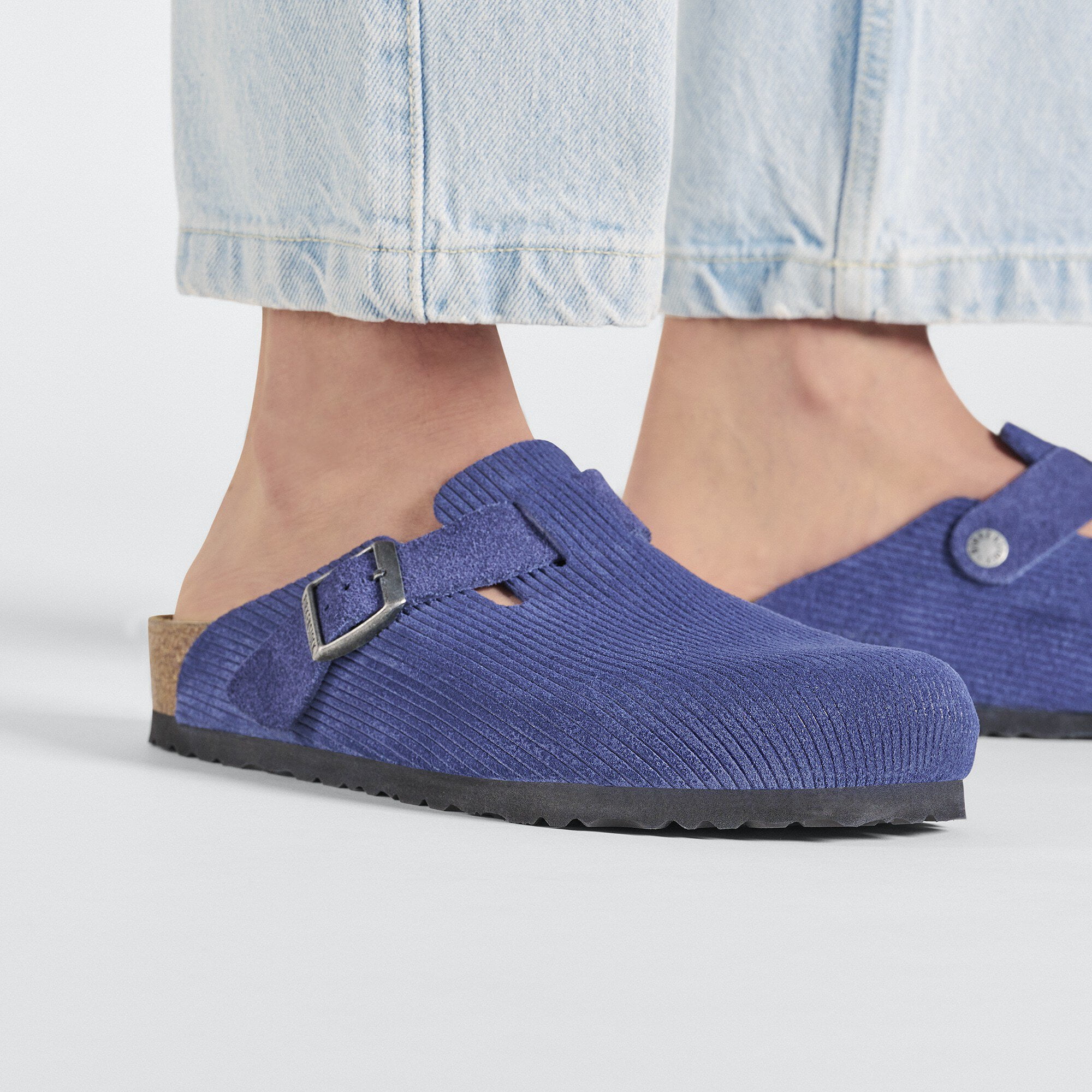 Birkenstock Boston BS Narrow Suede Clog, 39, Blue - Walmart.com Birkenstock Boston BS Narrow Suede Clog, 39, Blue - Walmart.com