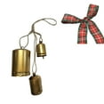 thumbnail image 2 of Christmas Cow Bells with Bows,Metal Bells with Hanging Rope Rustic Gold Ornament for Christmas Tree Wall Door Wreath Outdoor Garden Wedding Lucky Decoration, 2 of 8