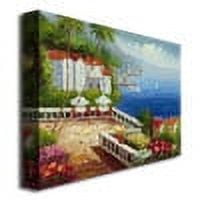 Trademark Fine Art "Mediterranean View" Canvas Art