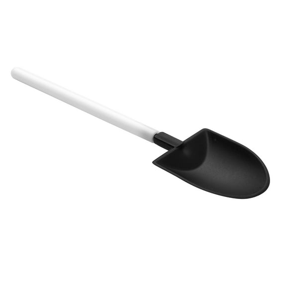 Black and White Plastic Flower Pot Shovel Spoon - 5" x 1 1/4" - 100 count box