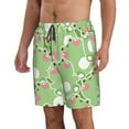 thumbnail image 2 of Bixox Men's Cute Frog2 printing Casual Classic Fit Short Summer Beach Shorts, 2 of 6