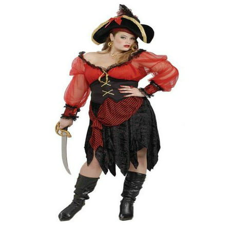 Forum Novelties Women's Plus-Size Buccaneer Beauty Pirate Costume, Multi, Plus