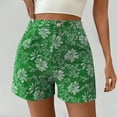 thumbnail image 4 of ZQUUVOU Women's Casual Shorts High-Waiste Button Shorts(Green,L), 4 of 7