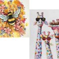 thumbnail image 1 of 5D Diamond Painting 6-Piece Set, handmade full square diamond sticker. A18 Canvas 30*40, includes round, square, solid, bright and fluorescent diamonds., 1 of 4