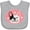 AC-Heather Grey, variant on Inktastic French Bulldog Dog Girls Baby Bib