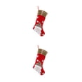 thumbnail image 4 of Ounissouiy Calcetín de Navidad lindo colgante chimenea regalos bolsa caramelo tarjeta almacenamiento calcetín casa comedor Club Festival Papá Noel 2piezas, 4 of 6
