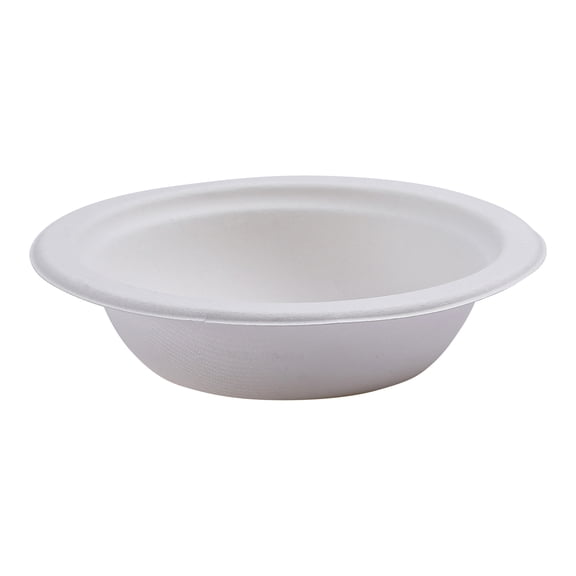 Renewable And Compostable Sugarcane Bowls - 12 OZ 50 Per Packs 20 Packs Per Each Carton | 1 Carton of: 1000
