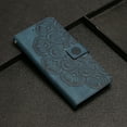 thumbnail image 7 of Luxury Flip Wallet Card Case Compatible For Samsung Galaxy S22 Plus Mandala Embossed Folio PU Leather Kickstand Shockproof Magnetic Full Cover with Wrist Strap.For Samsung Galaxy S22 Plus,Blue, 7 of 7