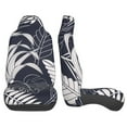 thumbnail image 3 of ZNDUO Blue Tropical Jungle Pattern Car Seat Covers, Breathable Polyester Universal Seat Covers for Cars, 2PCS Car Seat Covers Front Seats Only, 3 of 8