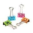 thumbnail image 2 of KAKOWELY binder clip 80pcs Binder Clips Smile Face File Paper Clip for Home School Office (Mixed Color)1.46"X0.75"X0.39", 2 of 5