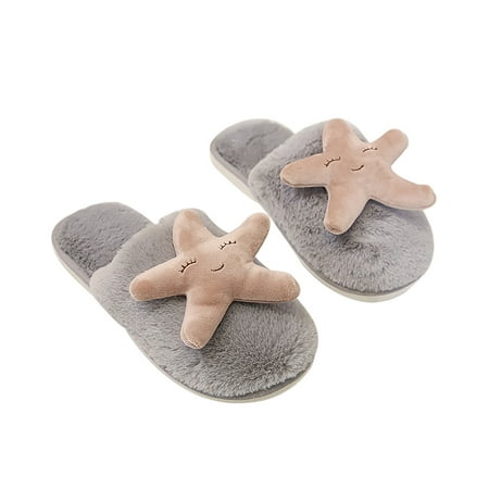 

Utoimkio Wedge Sandals for Women Wide Width Men s and Women s Couple Shoes Flat Plush Non-slip Home Shoes Linen Comfortable Platform Slippers