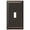 Aged Bronze, variant on WALLPLATE 1TOG BRSHNKL (Pack of 1)