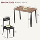 thumbnail image 2 of 4-piece dining mesa set para compact spaces - space-saving moderno design, perfect para apartment kitchens y breakfast nooks, 2 of 7